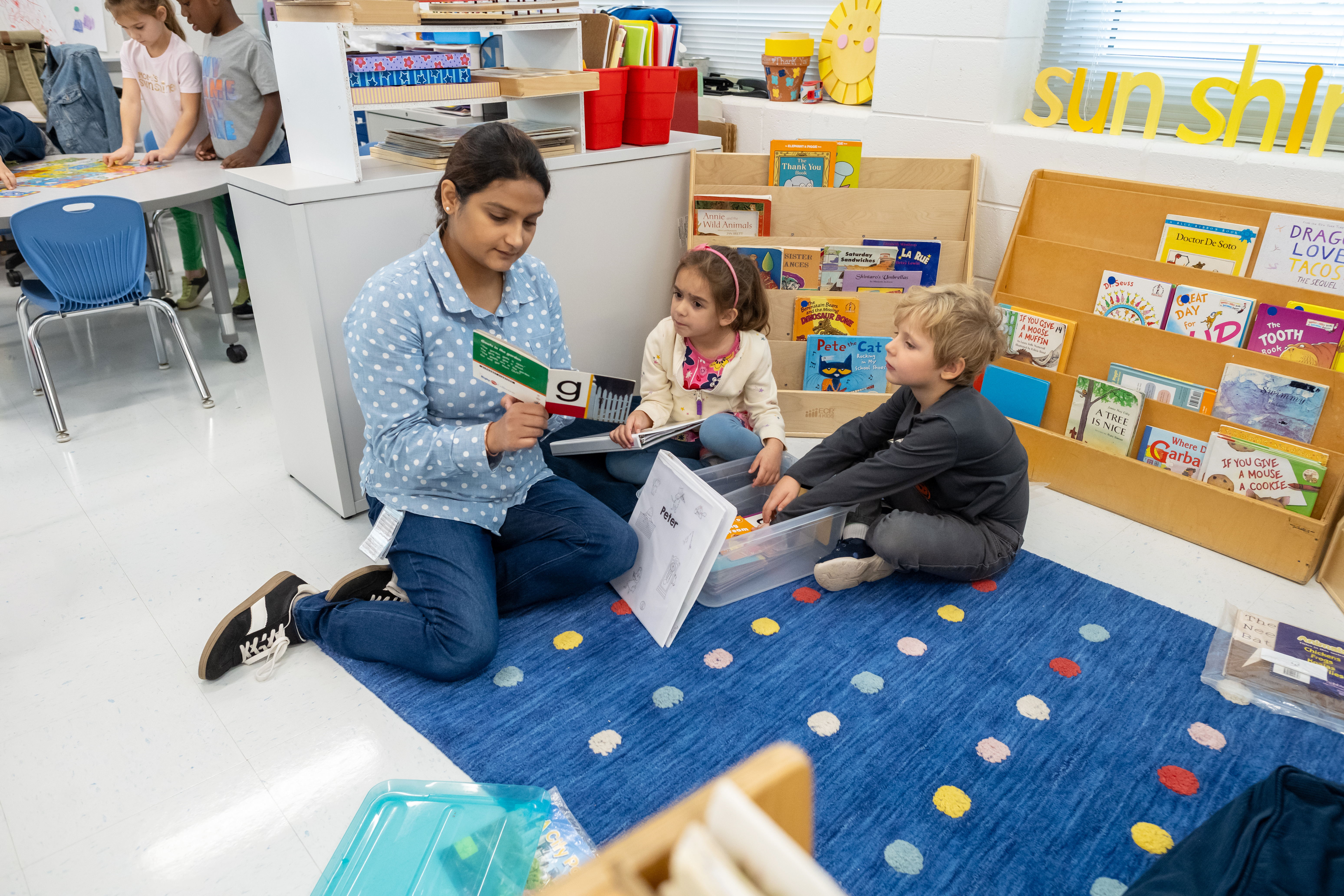 teacher reading