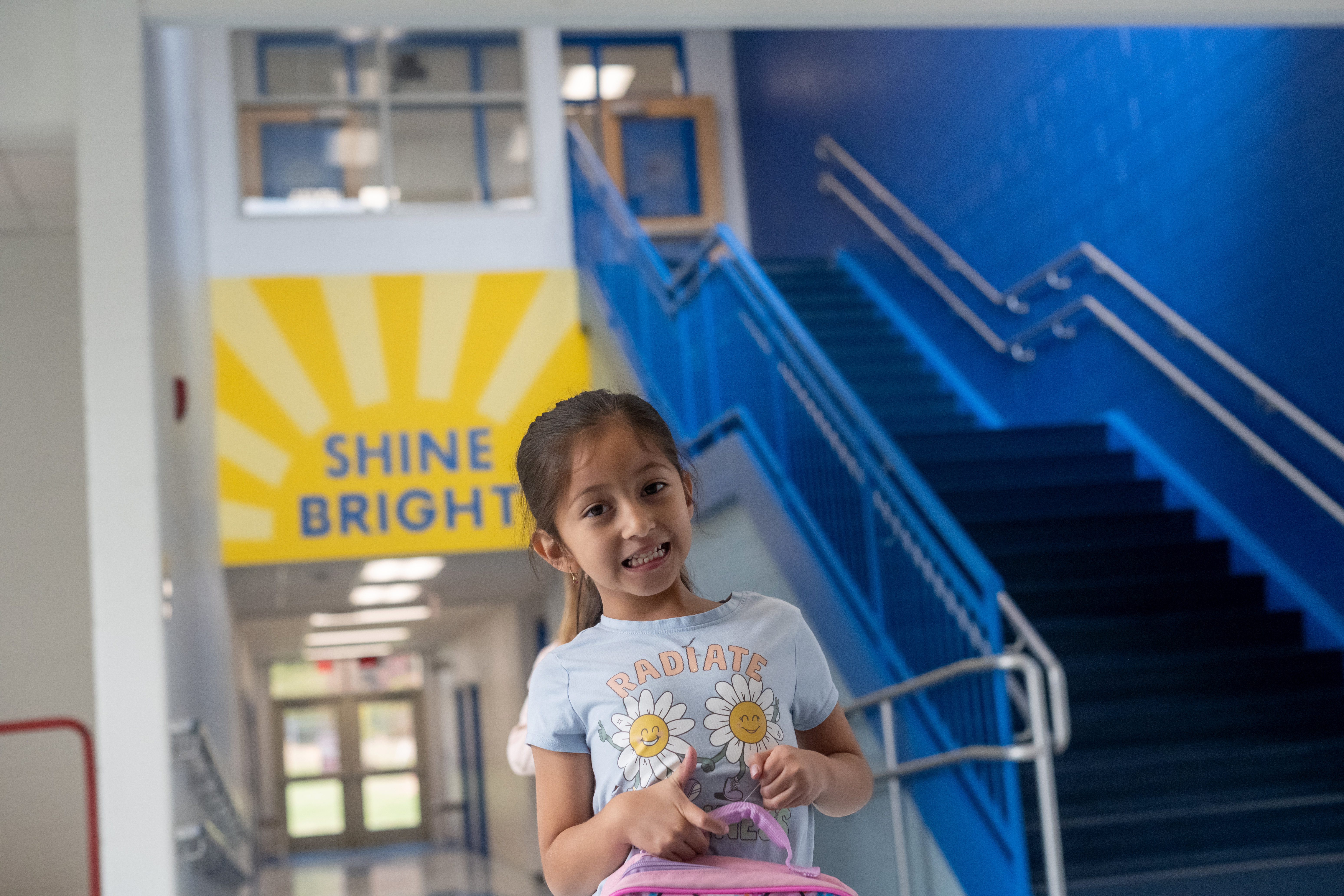 student smiling